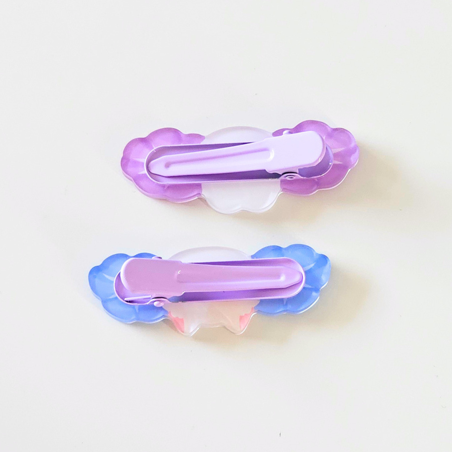 Barrettes acrylique Momo & Mochi Asagao | accessoire kawaii | pince à cheveux