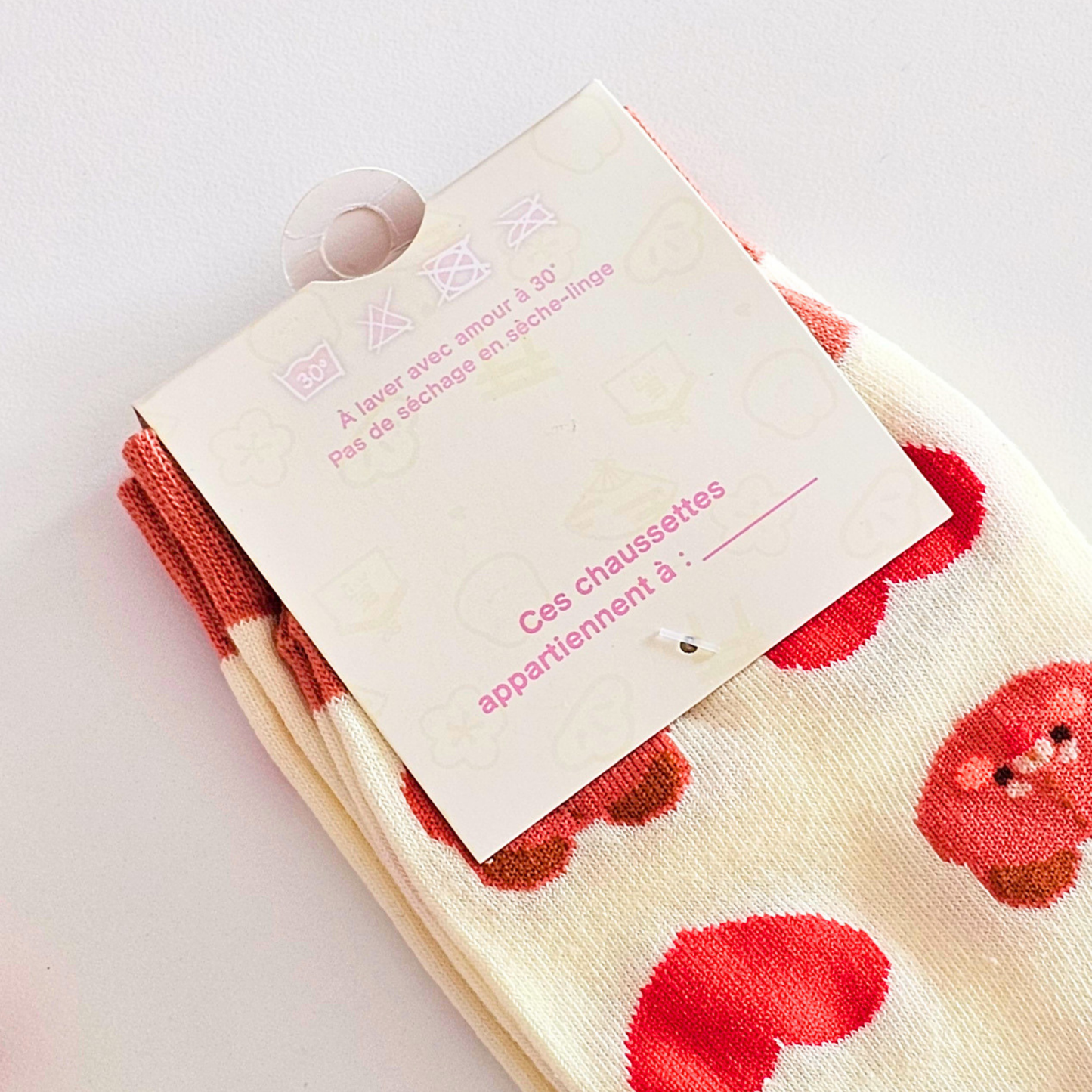 Chaussettes Pomi cœur | accessoires mignons et confortables