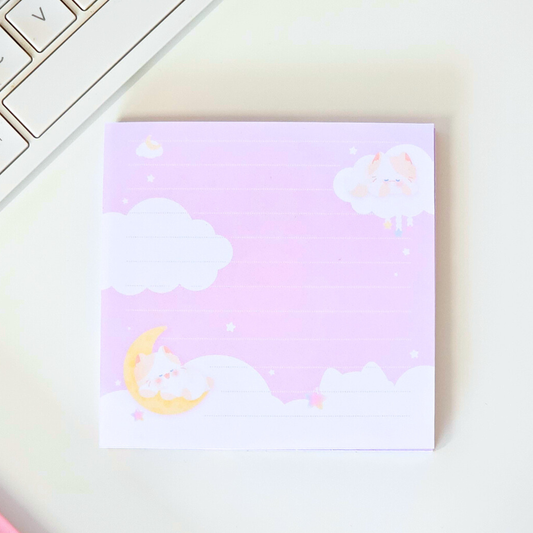 Bloc-notes carré Hoshi dreams kawaii | papeterie mignonne pour bureau