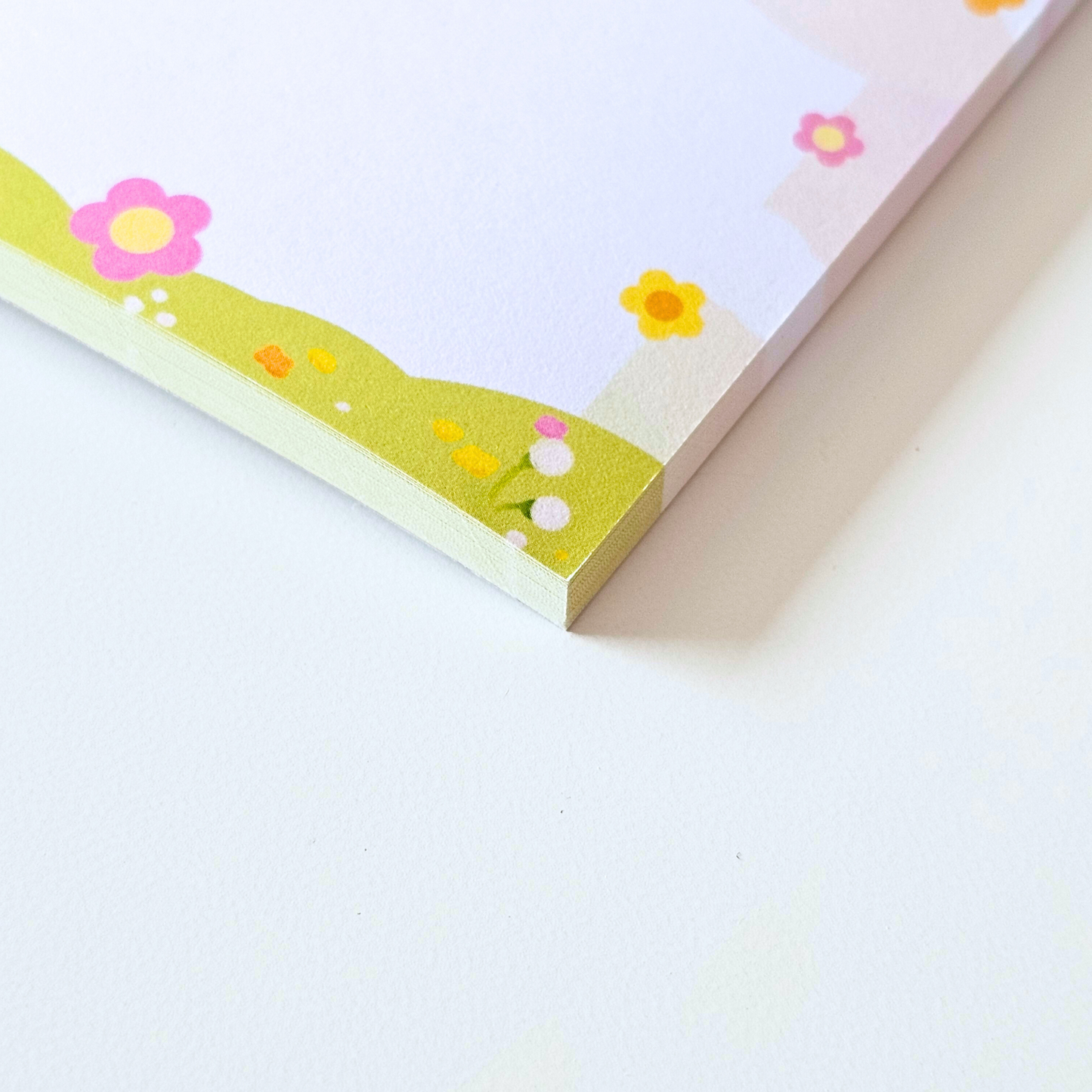 Bloc-notes carré Rainbow Mochi – Chat kawaii arc-en-ciel, papeterie mignonne