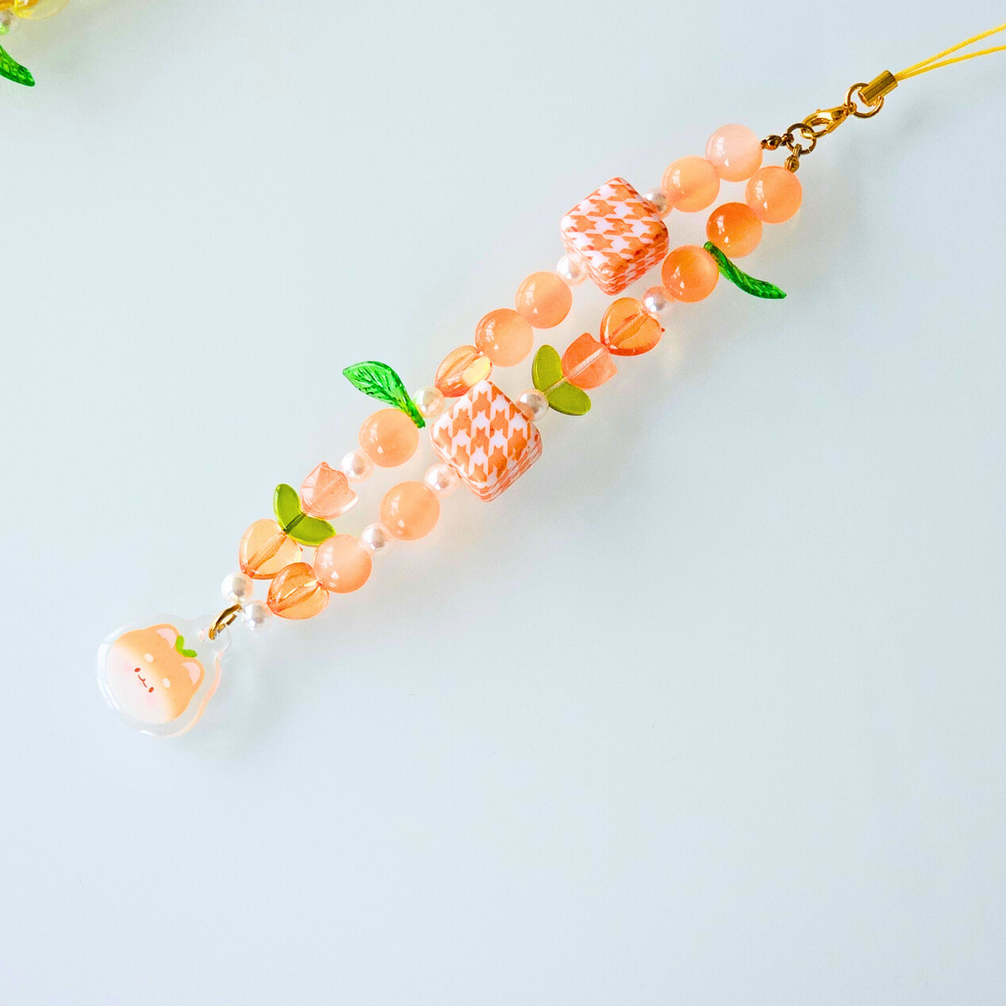 Charm de téléphone orange fruit | accessoire de téléphone mignon | décoration de téléphone