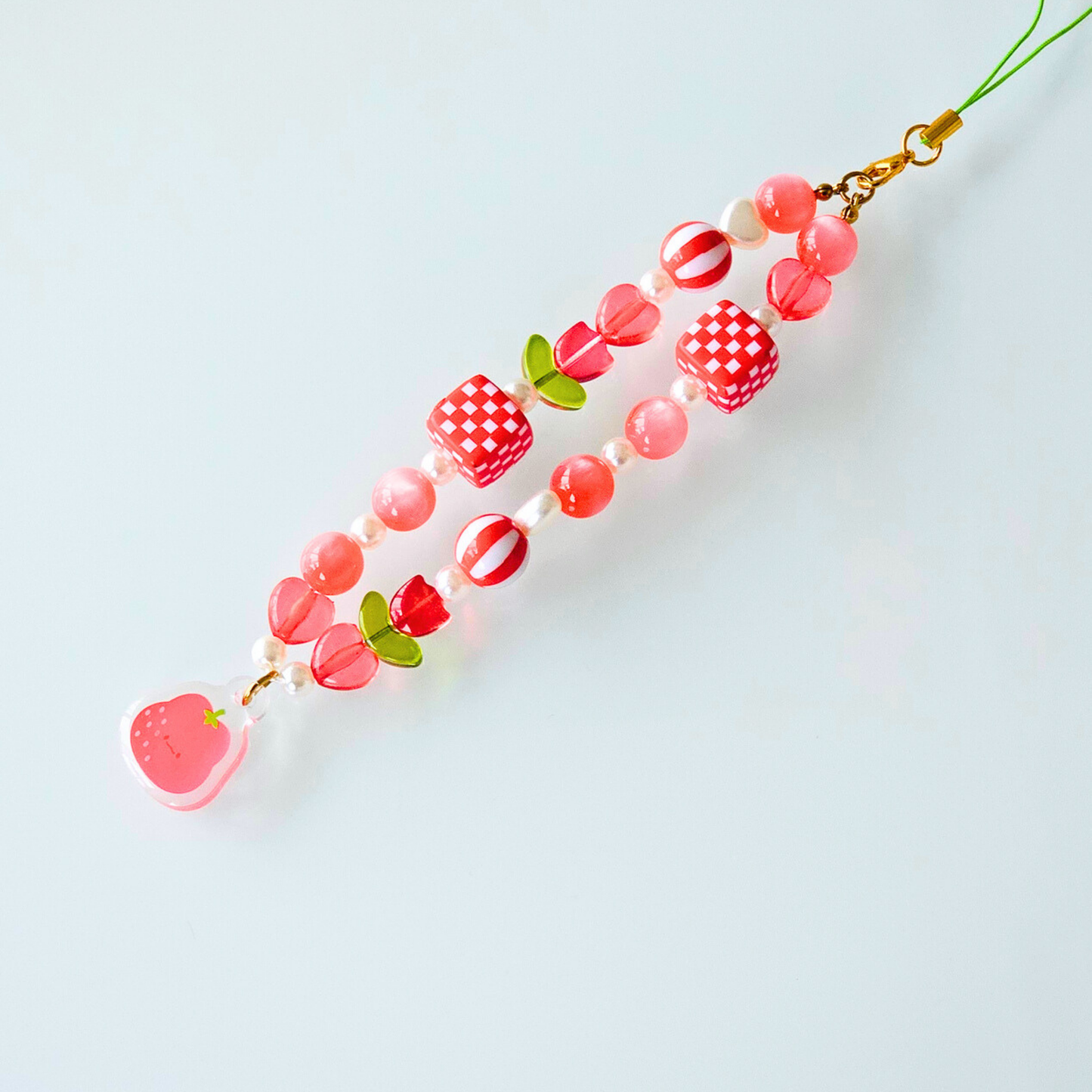 Charm de téléphone rouge fruit | accessoire de téléphone mignon | décoration de téléphone