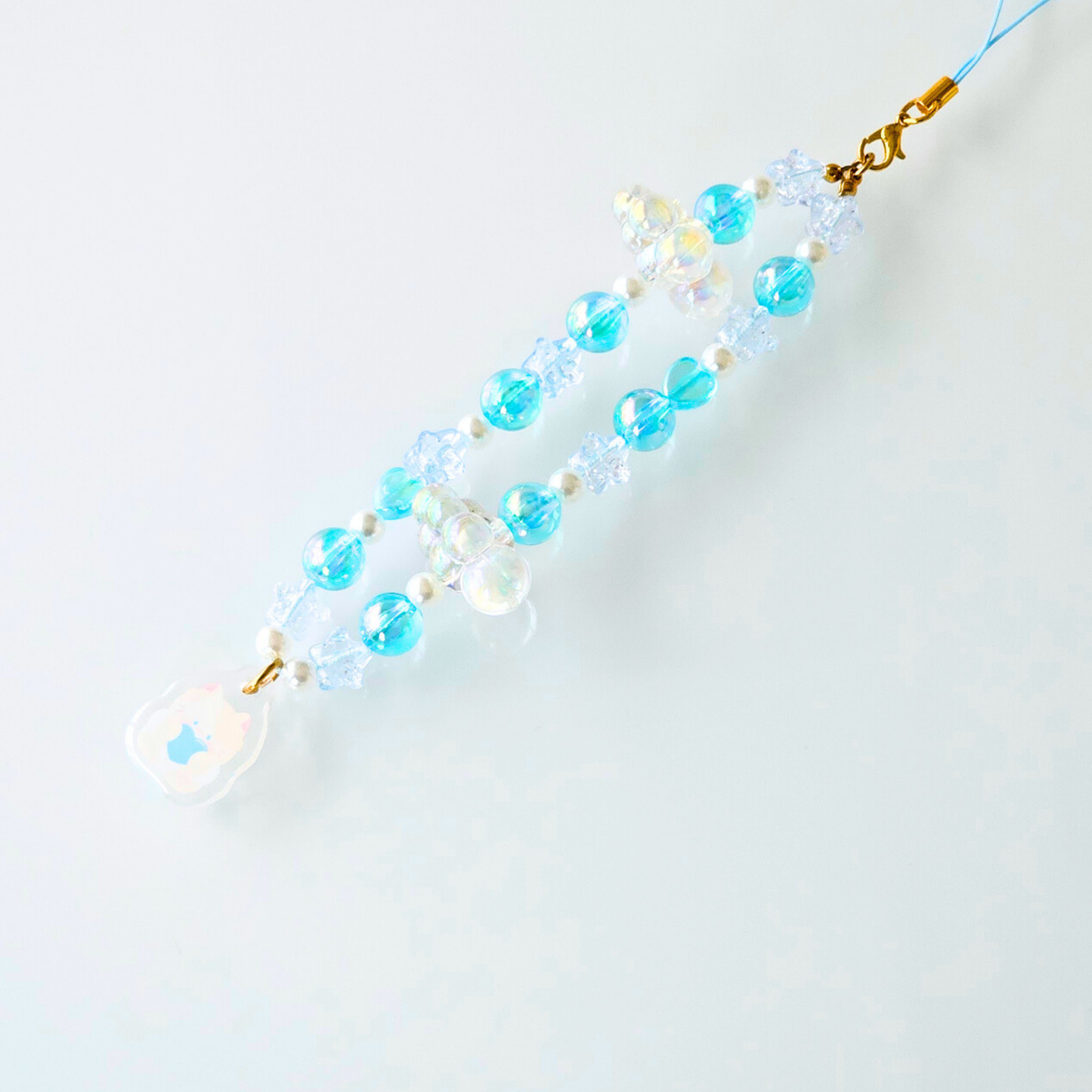 Charm de téléphone bleu nuage | accessoire de téléphone mignon | décoration de téléphone