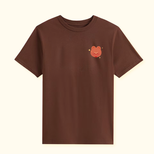 T-shirt Pomi à manches courtes | Brun
