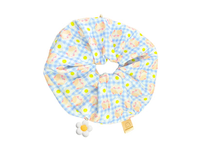 chouchou XL avec breloque détachable | grand scrunchie | bijoux de cheveux