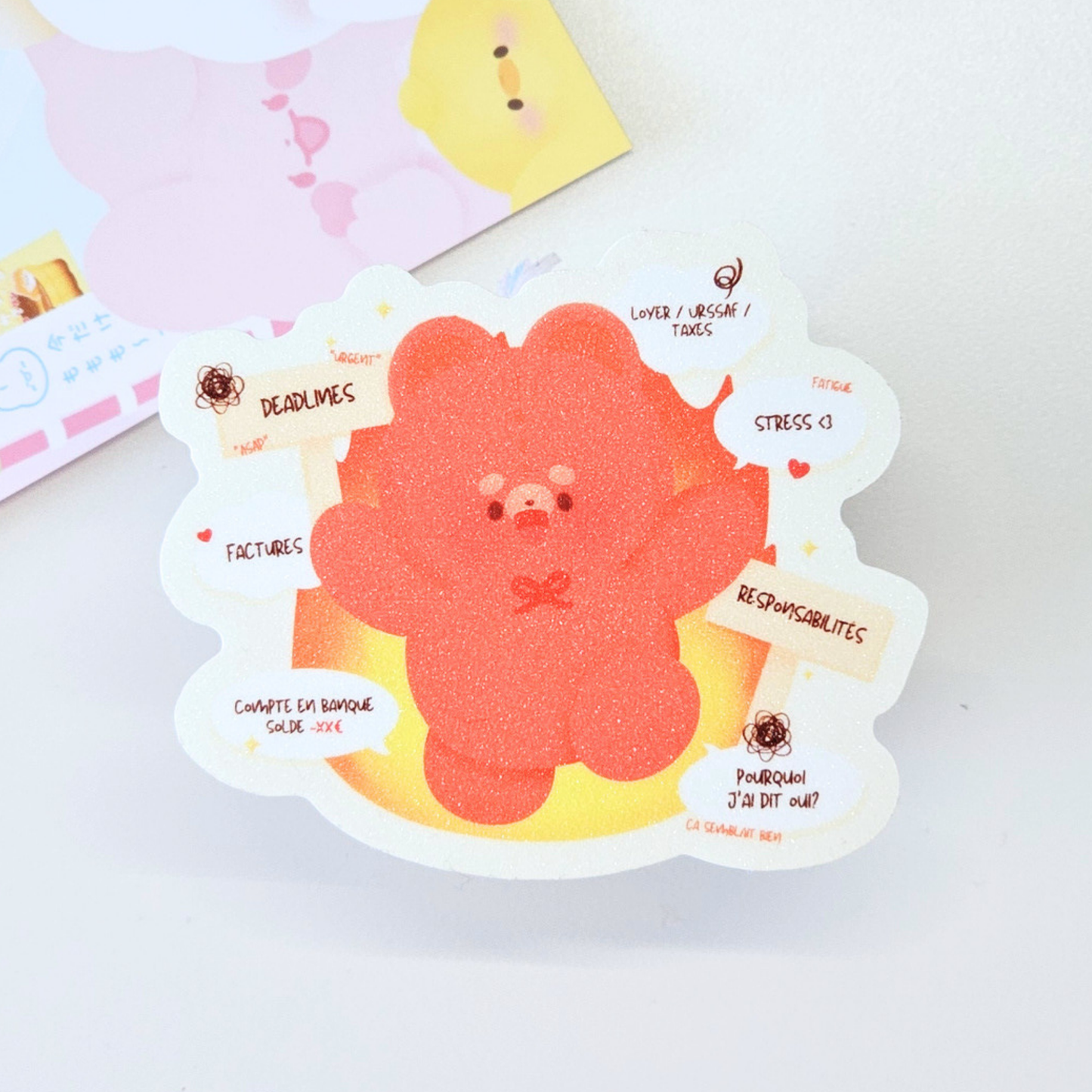 Sticker Pomi Fire | Autocollant waterproof