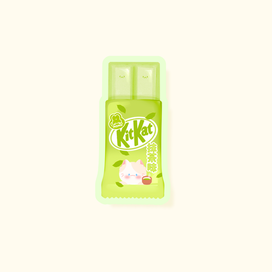 Sticker kit kat matcha | Autocollant waterproof