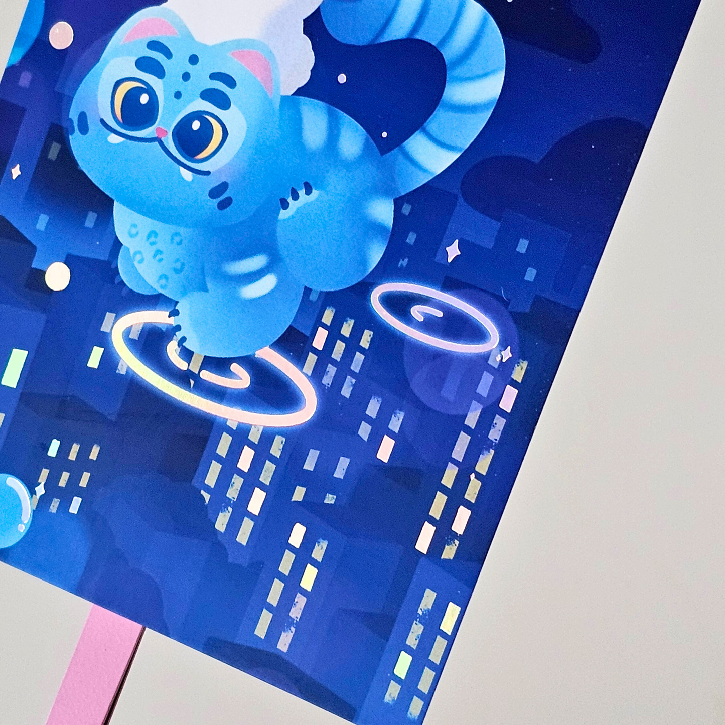 Illustration holographique derpy | kawaii | carte postale