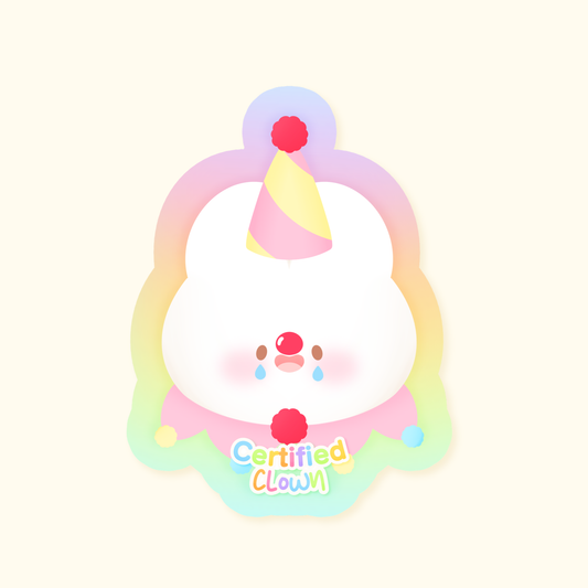 Sticker certified clown | Autocollant waterproof