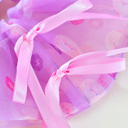 Chouchou organza Violet | grand scrunchie | bijoux de cheveux