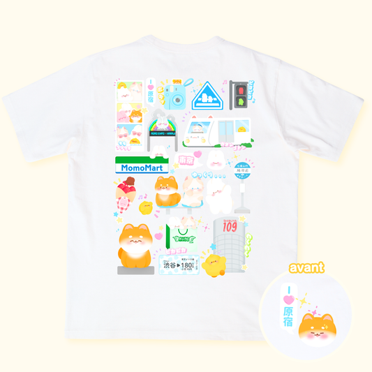 T-shirt Tokyo Life à manches courtes | Blanc