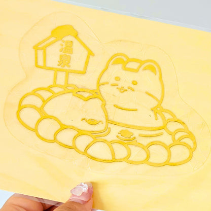 Sticker suncatcher | sticker attrape soleil | holographique, doré, rose gold | sticker fenêtre