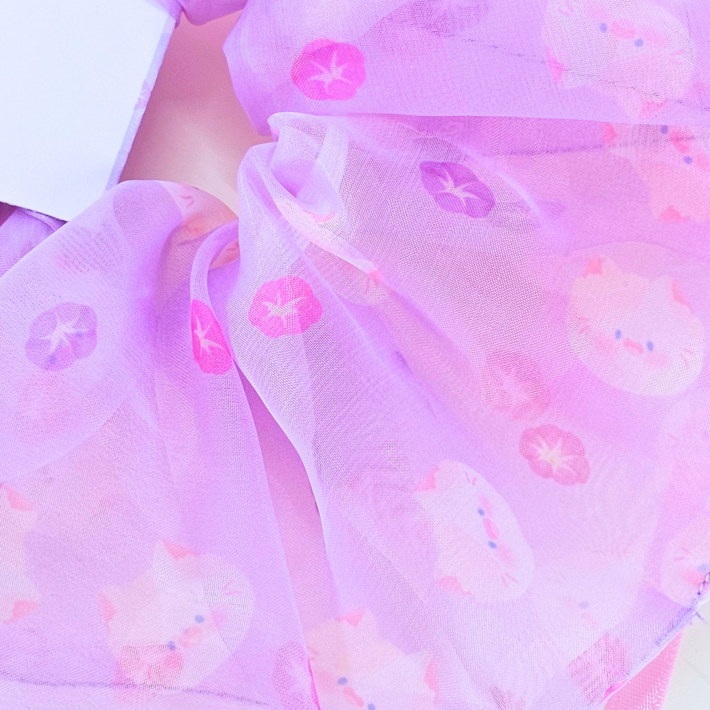 Chouchou organza Violet | grand scrunchie | bijoux de cheveux
