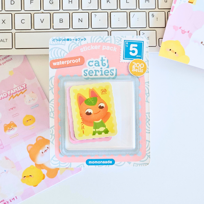 Sticker Pack Cat series | Waterproof | Pack d’autocollants timbre AC