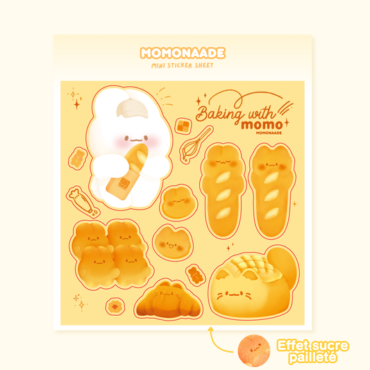 Planche de stickers boulangerie | Planche d'autocollant
