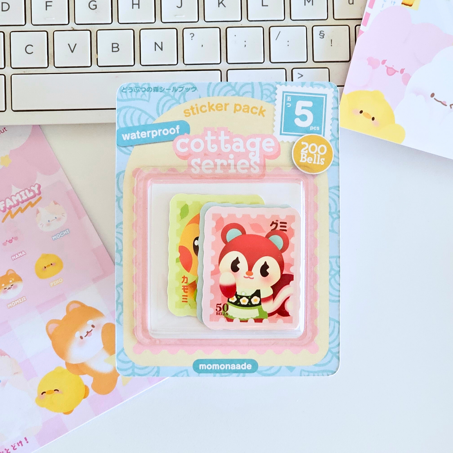 Sticker Pack Cottage series | Waterproof | Pack d’autocollants timbre AC