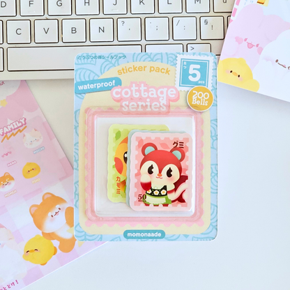 Sticker Pack Cottage series | Waterproof | Pack d’autocollants timbre AC
