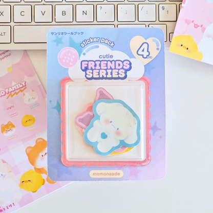 Sticker Pack Cutie Friends | Waterproof | Pack d’autocollants timbre