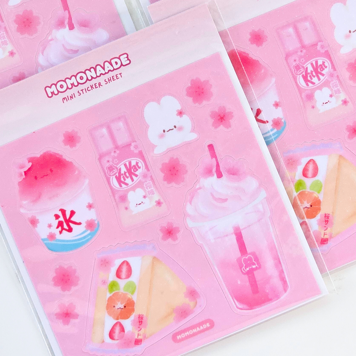 Planche de stickers sakura | Planche d'autocollant