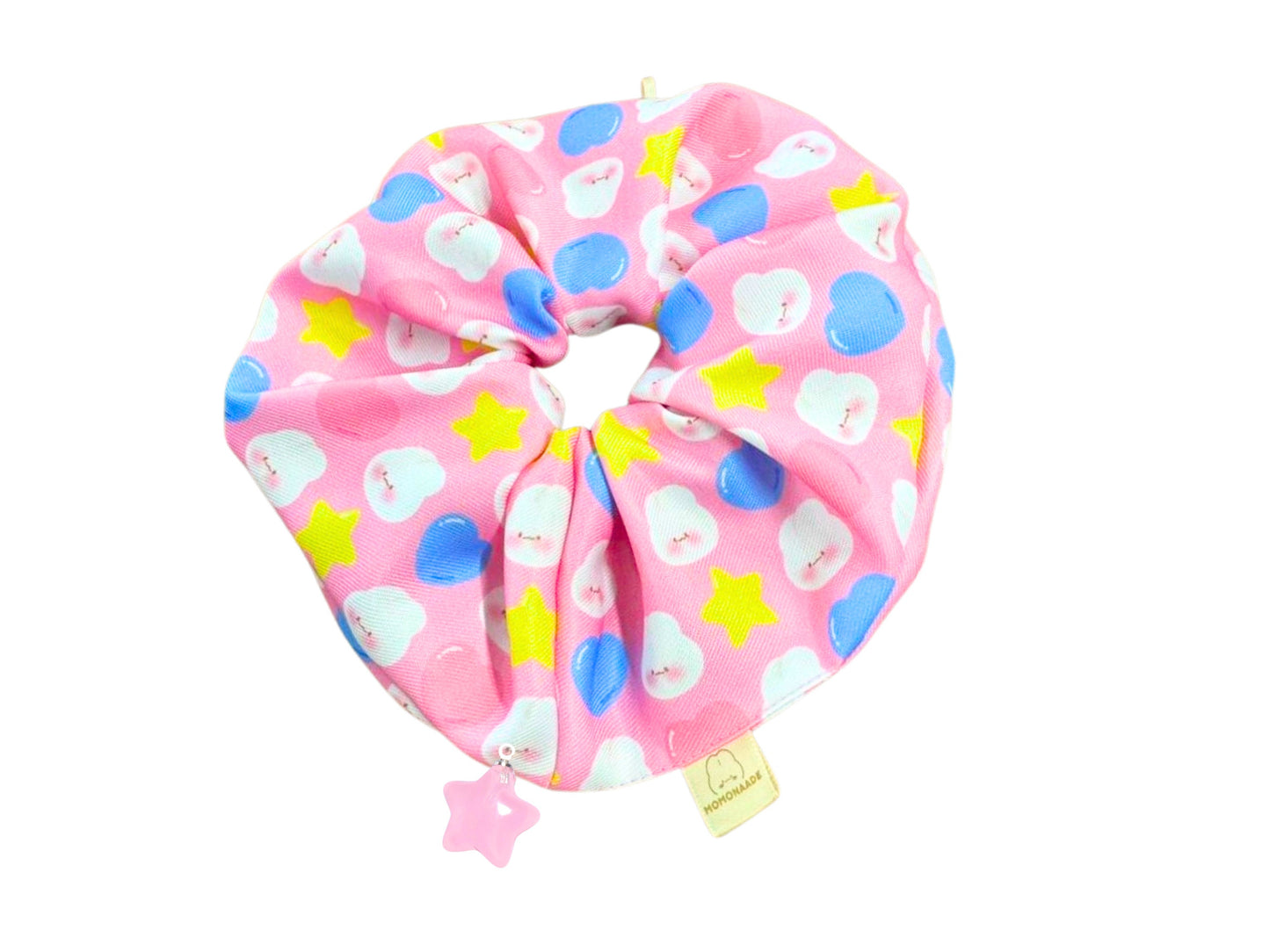 chouchou XL avec breloque détachable | grand scrunchie | bijoux de cheveux