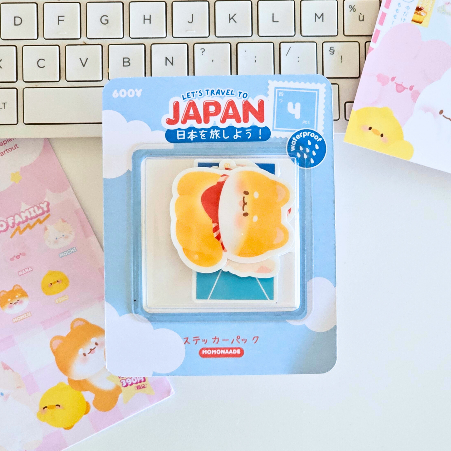 Sticker Pack Let's travel to Japan | Waterproof | Pack d’autocollants Japon