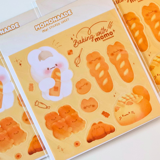 Planche de stickers boulangerie | Planche d'autocollant