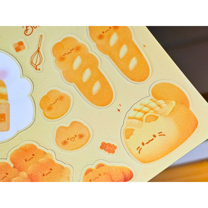 Planche de stickers boulangerie | Planche d'autocollant