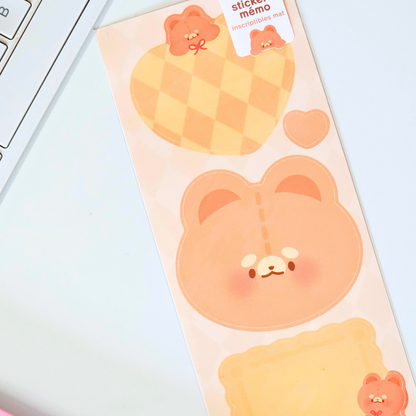Planche de stickers façon mémo, inscriptible Pomi | Planche d'autocollant