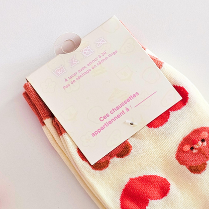 Chaussettes Pomi cœur | accessoires mignons et confortables