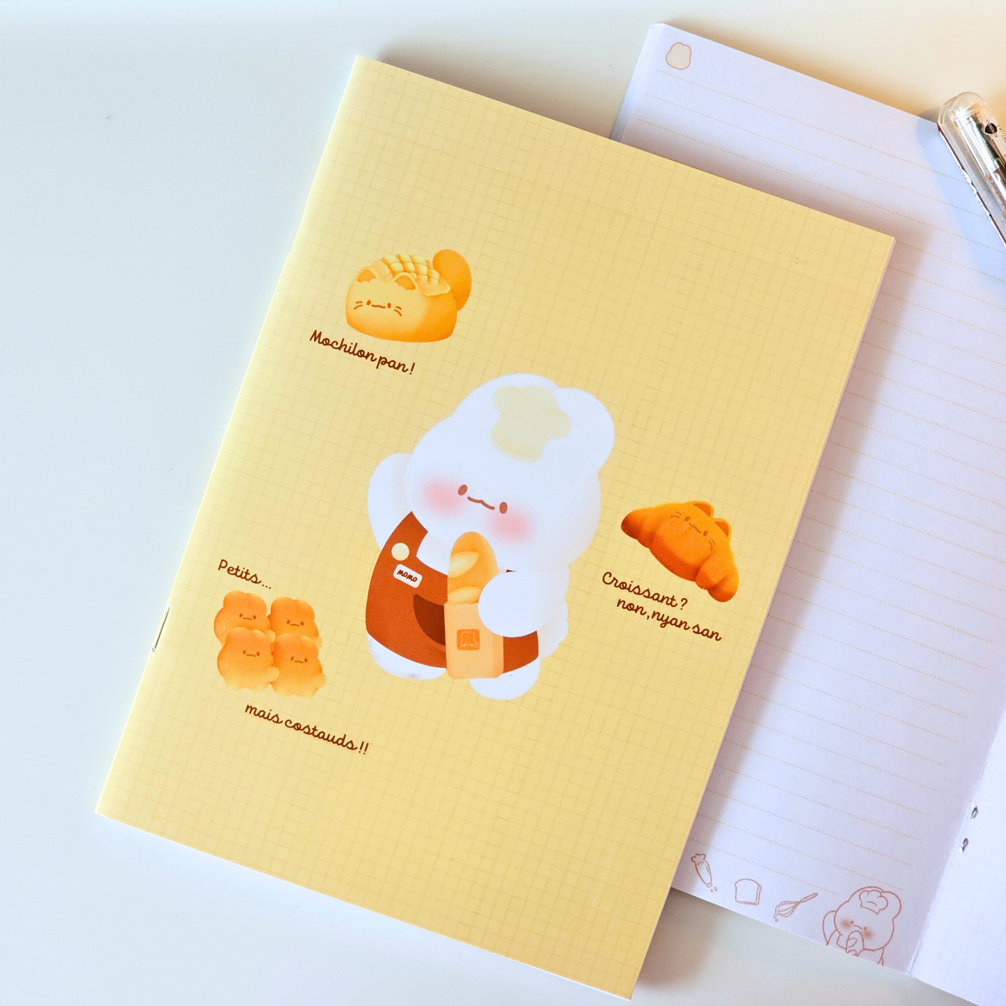 Carnet Momo Boulangerie - carnet de note - papeterie kawaii