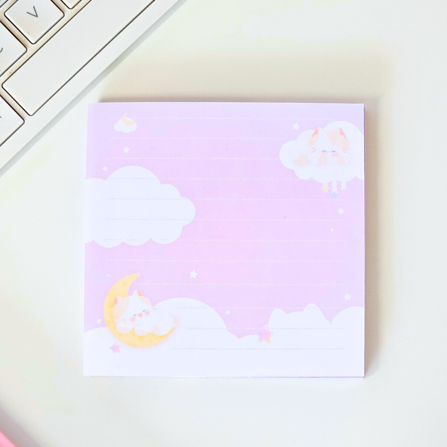 Bloc-notes carré Hoshi dreams kawaii | papeterie mignonne pour bureau