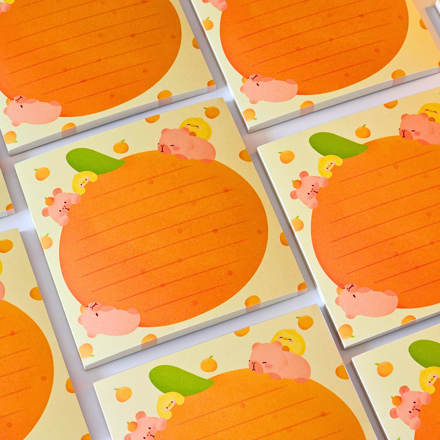 Bloc-notes carré Capybara kawaii