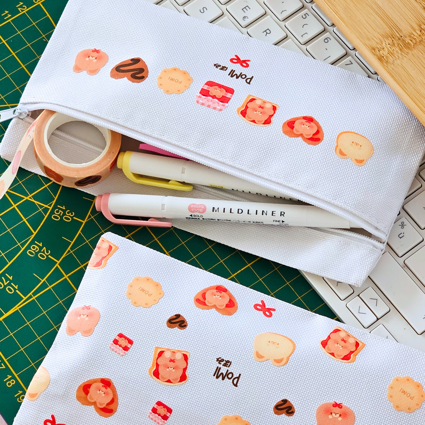 Trousse Pomi | trousse d'école kawaii | trousse de bureau