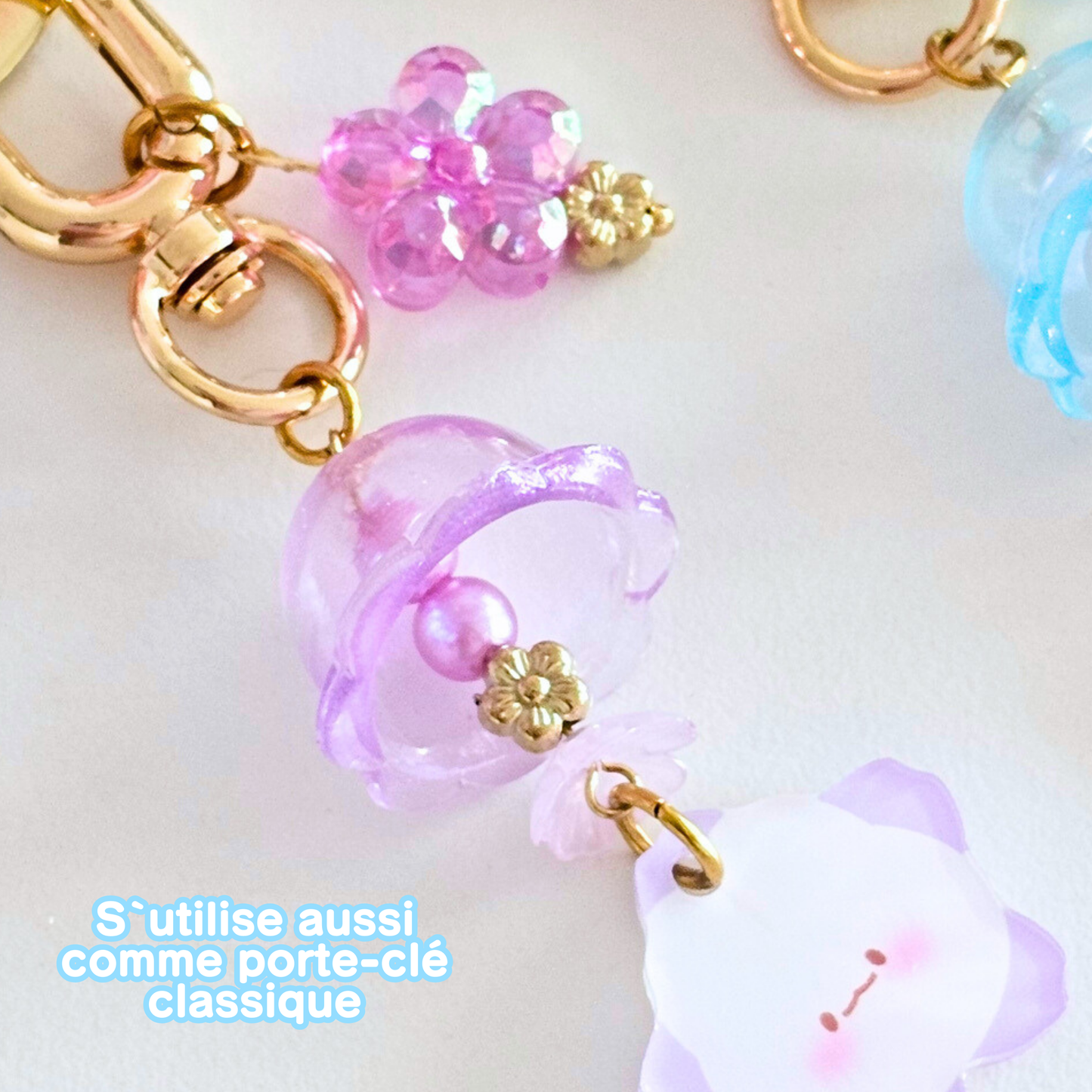 Porte-clés de téléphone | accessoire de téléphone mignon | décoration de téléphone | carillon japonais