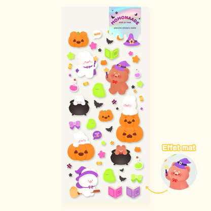 Planche de stickers Trick or Treat | Planche d'autocollant Halloween