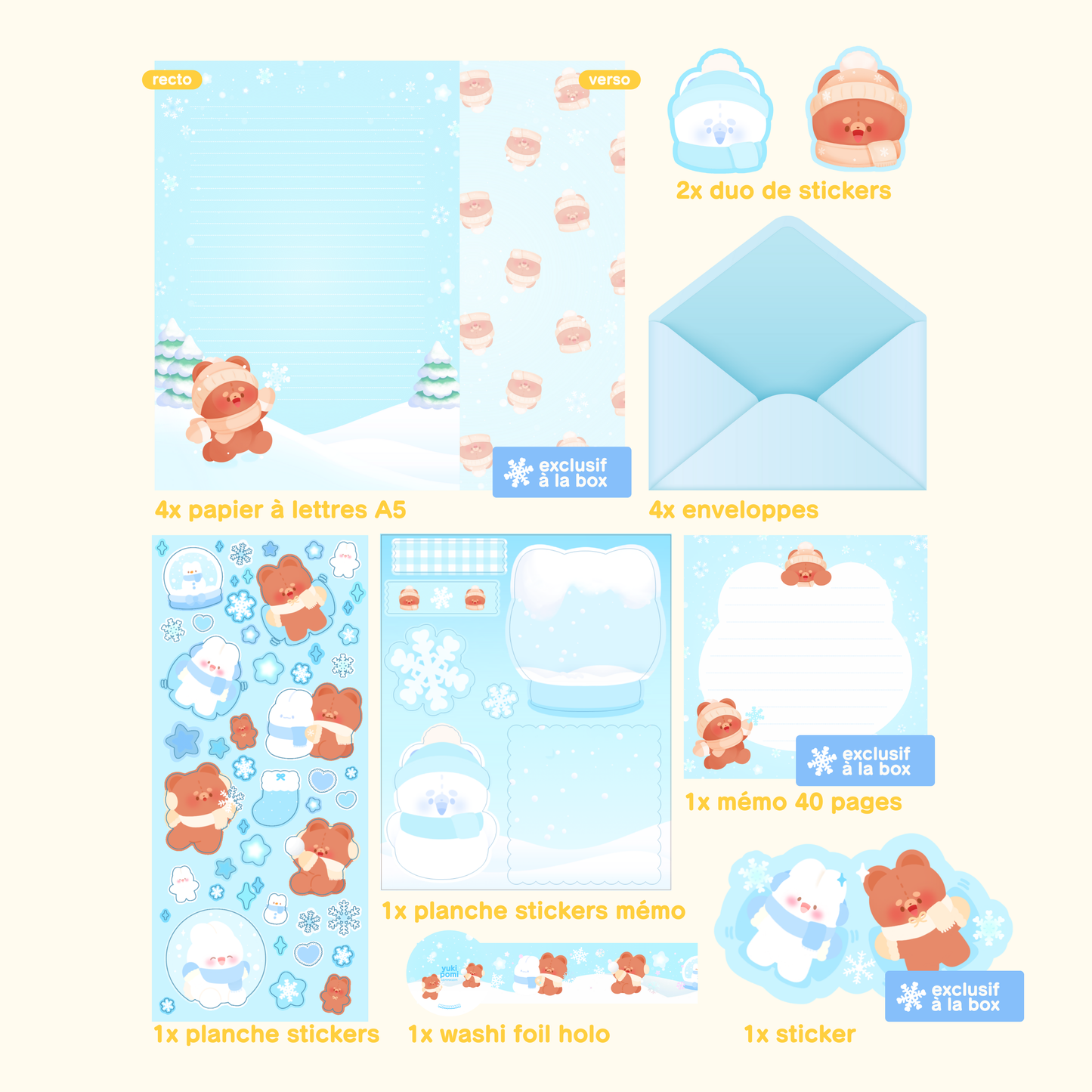 BOX papeterie édition limitée Hiver