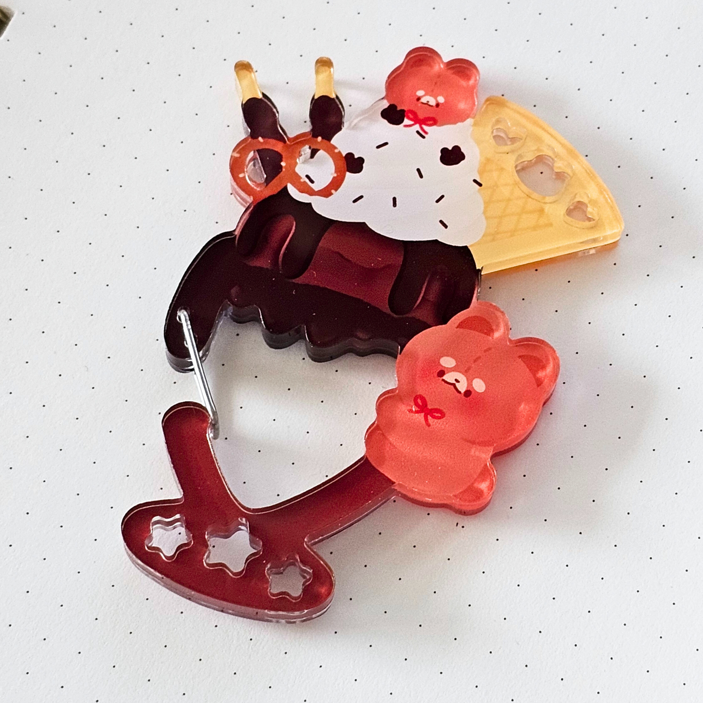 Mousqueton en acrylique | Carabiner