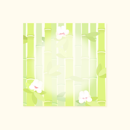 Bloc-notes carré Bambou kawaii | papeterie mignonne pour bureau
