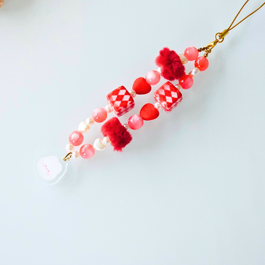 Charm de téléphone rouge édition limité hiver | accessoire de téléphone mignon | décoration de téléphone