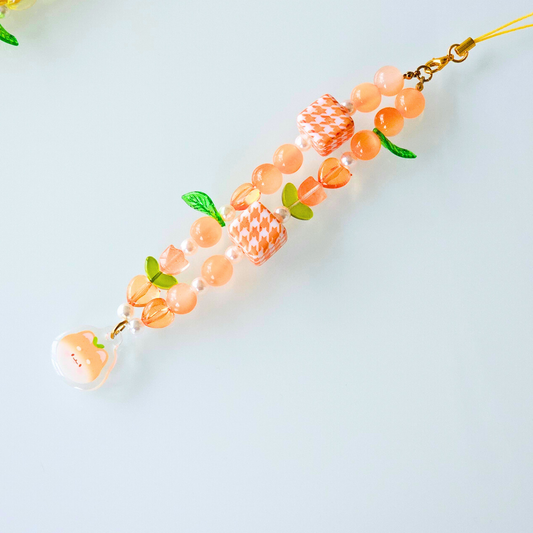 Charm de téléphone orange fruit | accessoire de téléphone mignon | décoration de téléphone