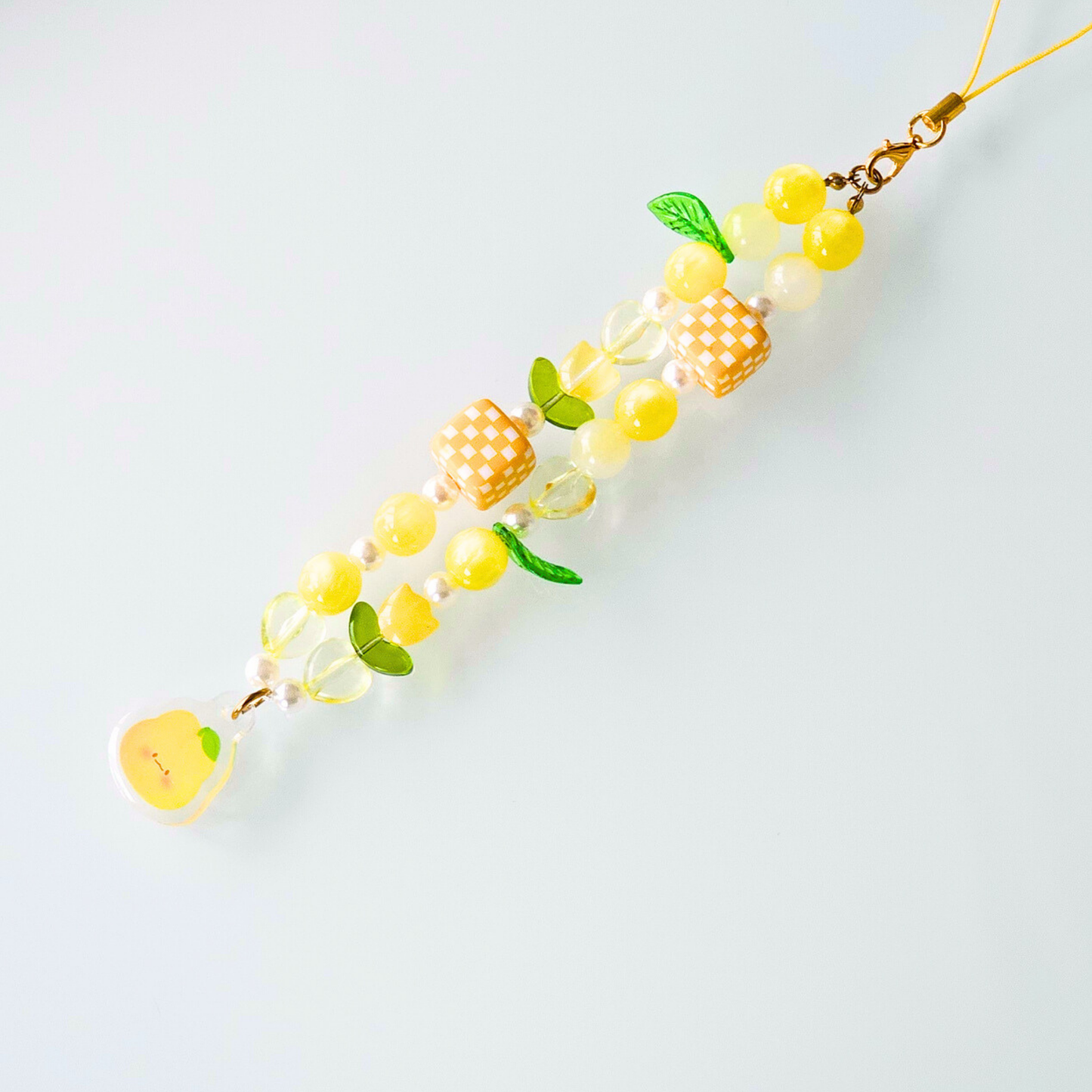 Charm de téléphone jaune fruit | accessoire de téléphone mignon | décoration de téléphone