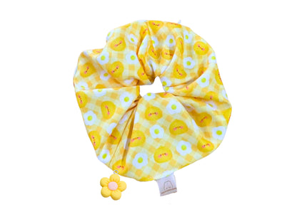 chouchou XL avec breloque détachable | grand scrunchie | bijoux de cheveux