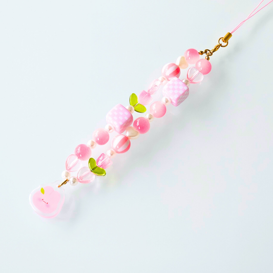 Charm de téléphone rose fruit | accessoire de téléphone mignon | décoration de téléphone