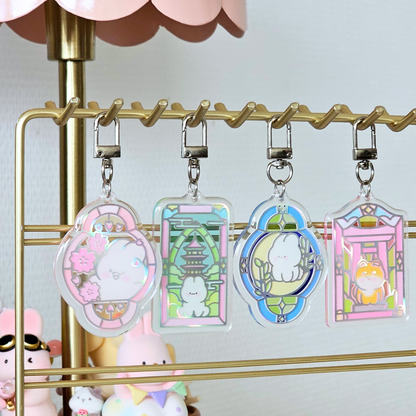 Porte-clés effet vitraux