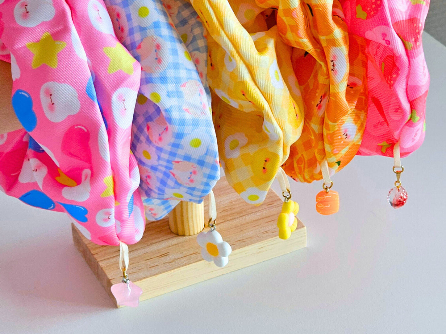 chouchou XL avec breloque détachable | grand scrunchie | bijoux de cheveux