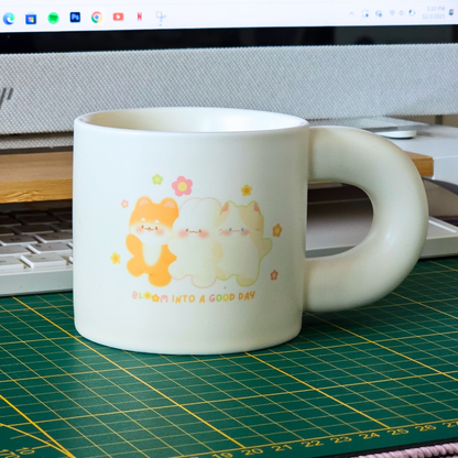 Tasse en céramique bloom into a good day