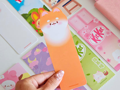 Marque-pages mignon, pastel, brillant, holographique, kit kat