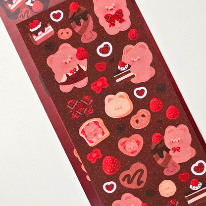 Planche de stickers choco Pomi | Planche d'autocollant