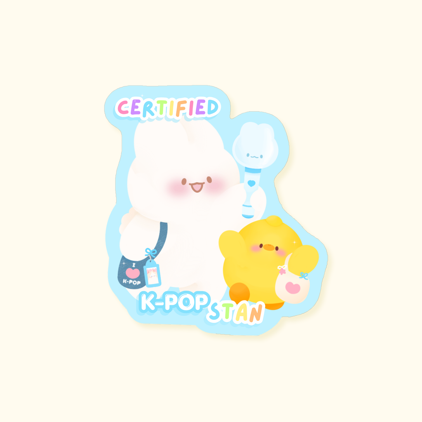 Sticker k-pop stan | Autocollant waterproof