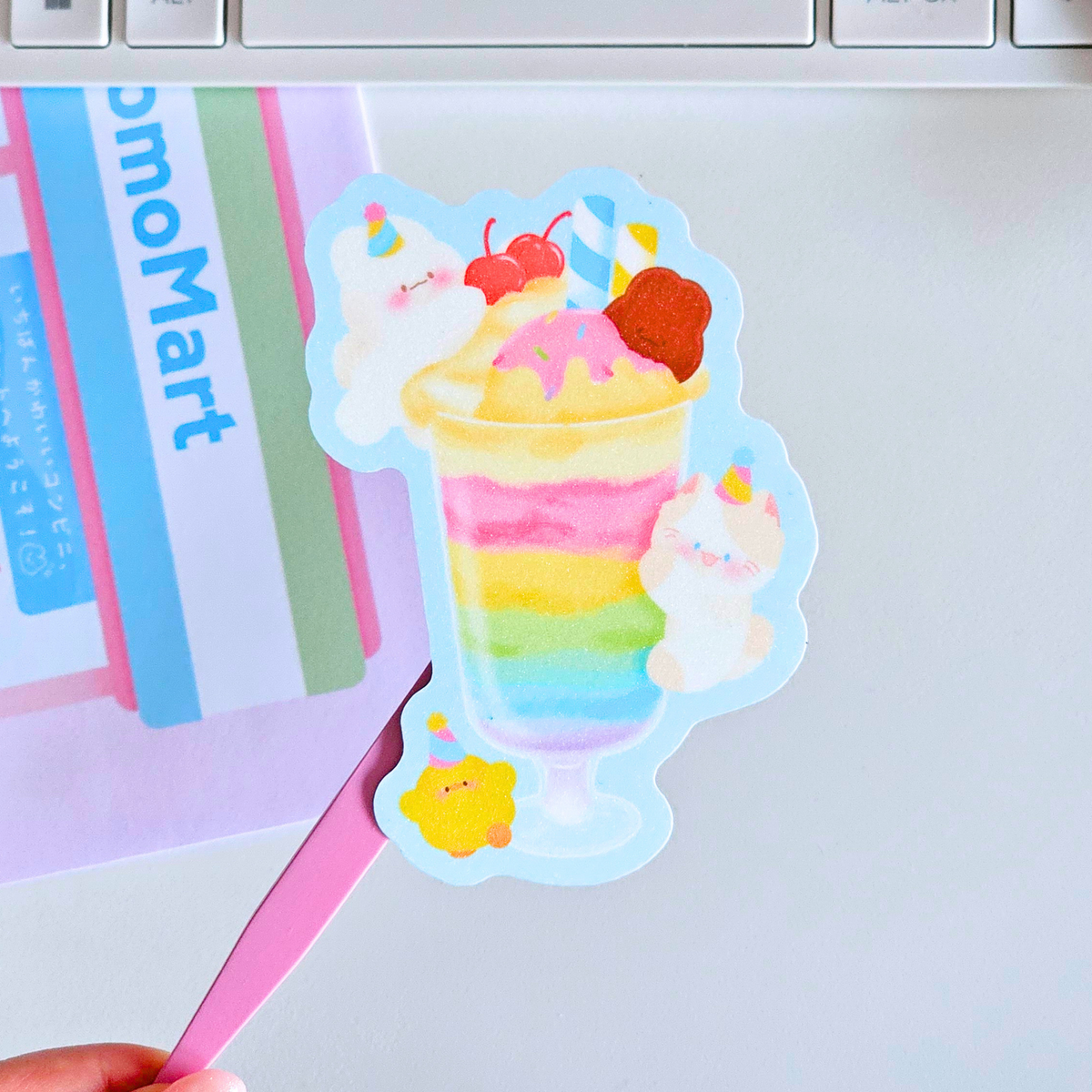 Parfait Sticker Sticker rainbow parfait | Autocollant waterproof – Momonaade